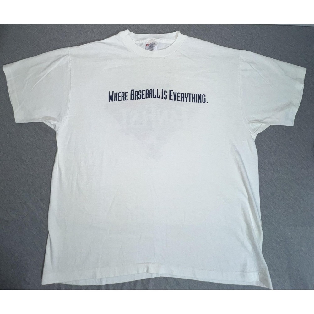Vintage MLB All-Star FanFest Shirt Mens XL White Baseball Graphic Tee USA 90s